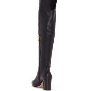 Louise Et Cie Vanya over the knee boots Leather Block heel partial zip